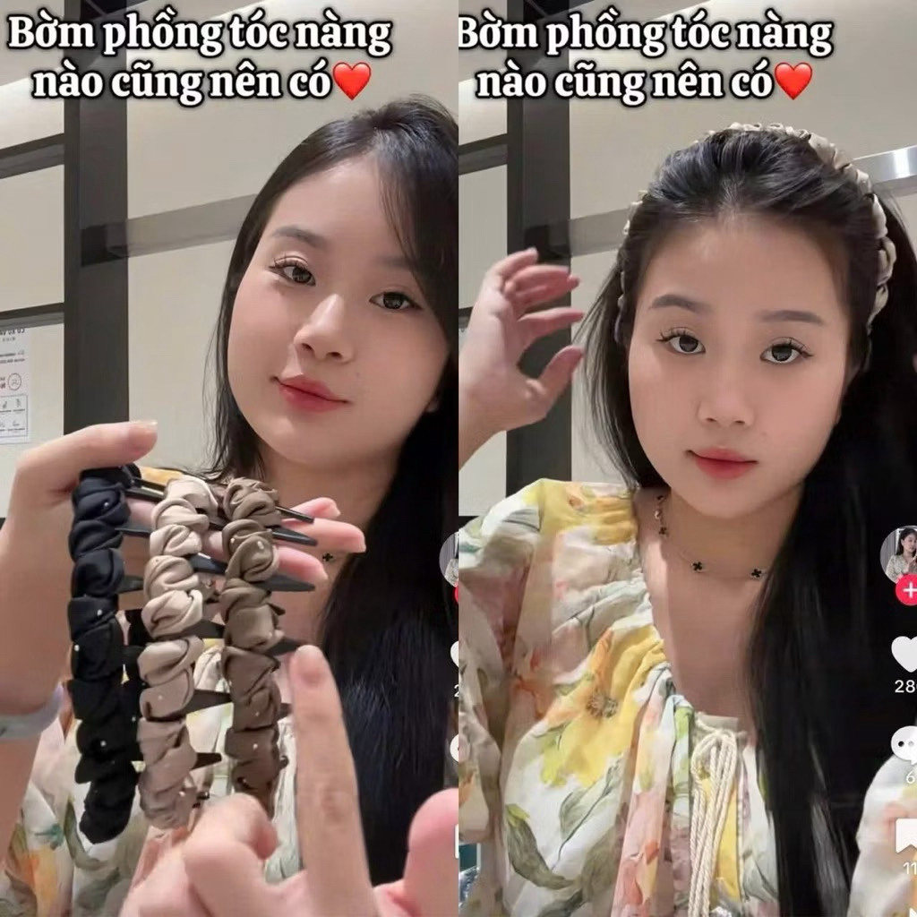 Bờm làm phồng tóc - Băng đô cài tóc phong cách hàn quốc