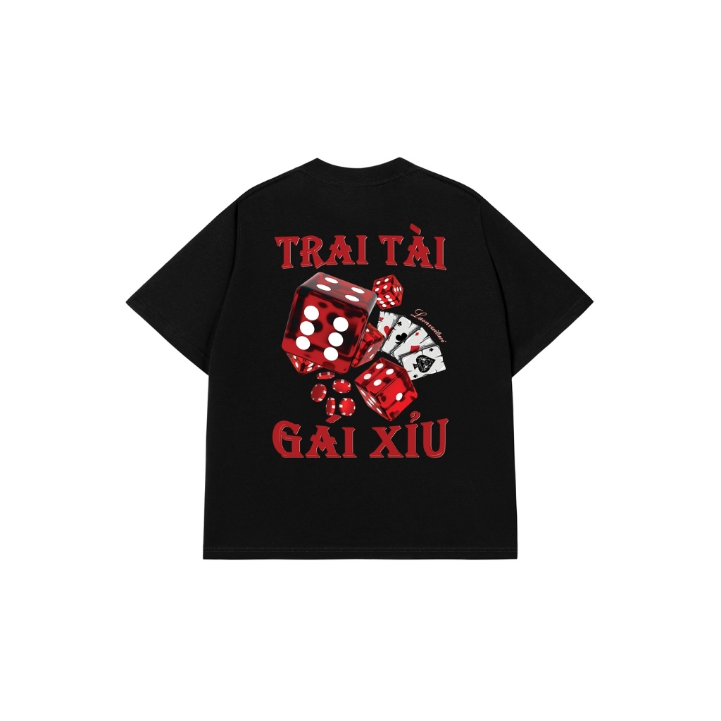 Áo Vớ Vẩn Vui Tươi Áo Thun TRAI TÀI GÁI XỈU Cotton 100% Oversize REDLABEL Nam Nữ TS53