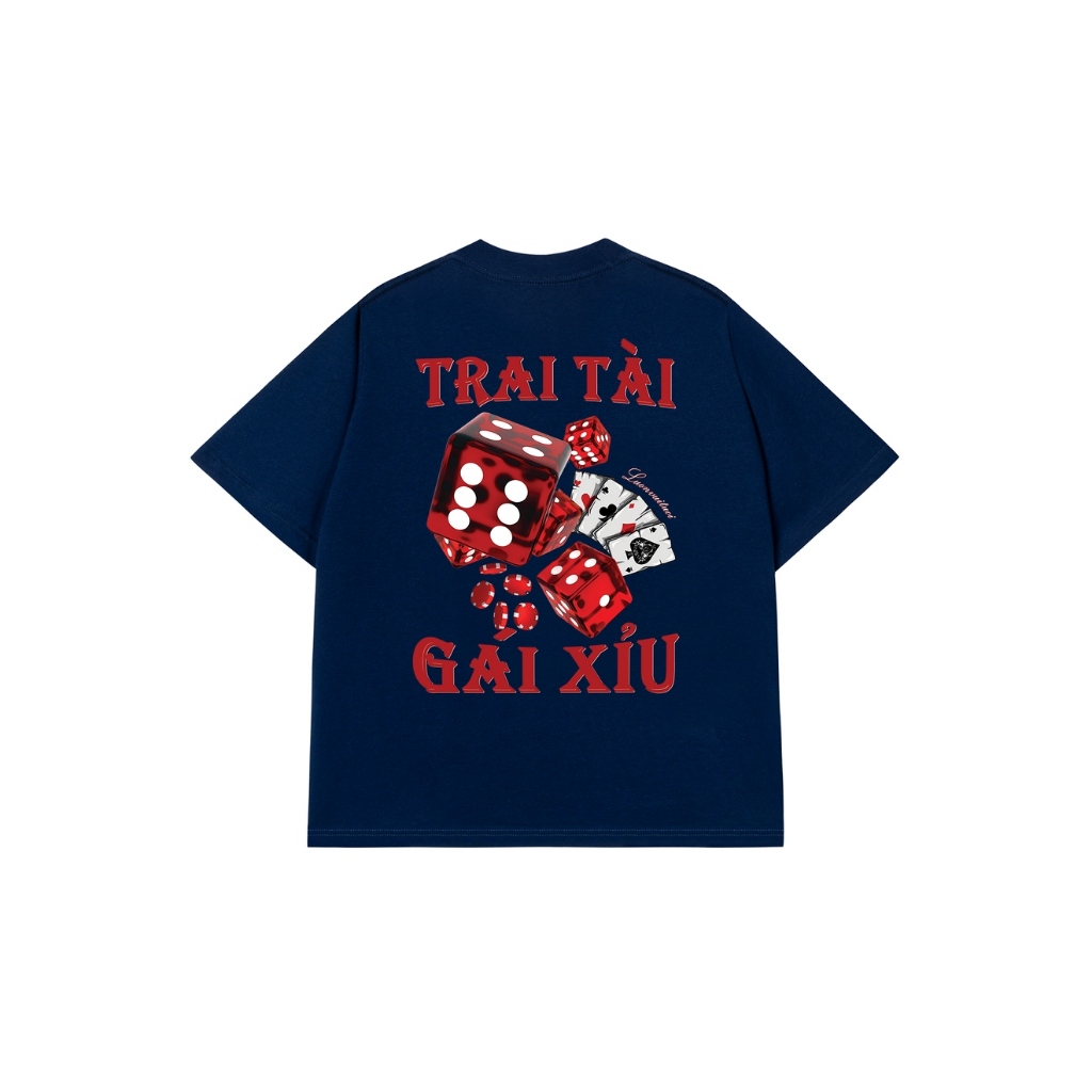 Áo Vớ Vẩn Vui Tươi Áo Thun TRAI TÀI GÁI XỈU Cotton 100% Oversize REDLABEL Nam Nữ TS53