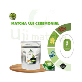 Bột Matcha Uji CEREMONIAL GRADE – Bột Trà Xanh Thượng Hạng Công nghệ  Nhật Bản / 50g - 100g /TÚI ZIP