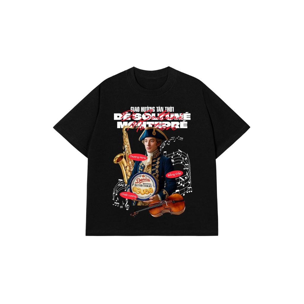 Áo Vớ Vẩn Vui Tươi Áo Thun GIAO HƯỞNG TÂN THỜI Cotton 100% Oversize REDLABEL Nam Nữ TS54