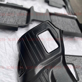 Thảm lót sàn NHỰA 5D TPE Tràn viền có kèm RỐI SẴN xe Toyota Hilux 2015- 2025, dễ dàng vệ sinh, lắp đặt
