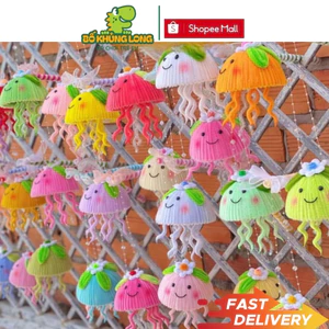 Đèn Lồng Con Sứa Biển Kẽm Nhung Handmade BỐ KHỦNG LONG Lồng Đèn Bạch Tuộc Thỏ Nhung Nhiều Màu Sắc Đồ Chơi Hottrend