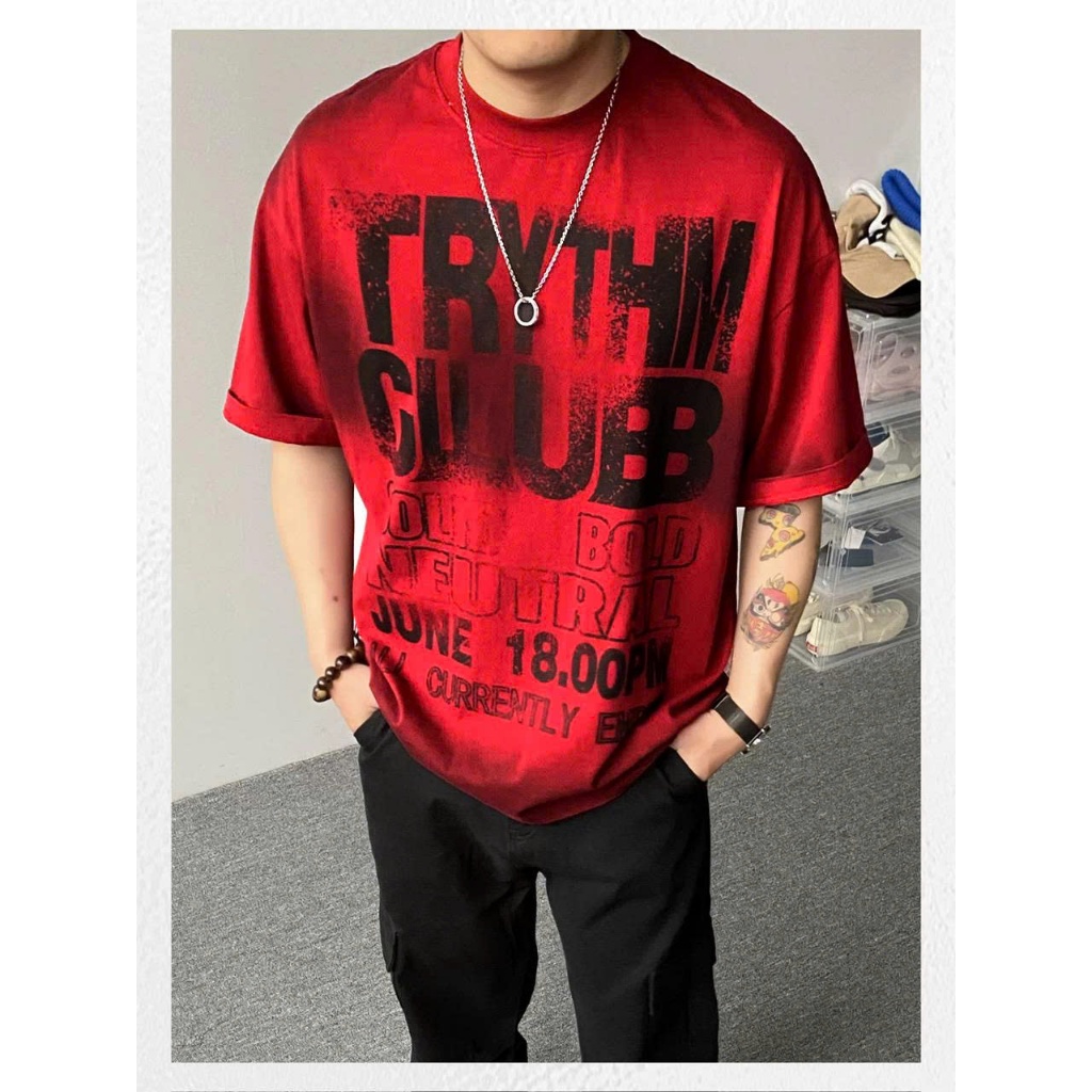 Áo thun Stee Cổ tròn TRYTHM CLUB II NO PAINT Localbrand ICVCVNI Unisex Cotton