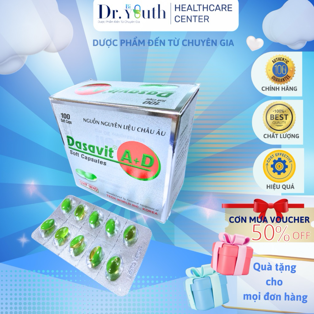 DASAVIT – HỘP 100 VIÊN – BỔ SUNG VITAMIN CHO CƠ THỂ