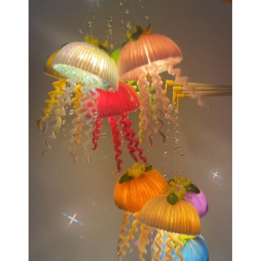 Đèn Lồng Sứa Kẽm Nhung Lồng Đèn Lắp Sẵn Cho Bé Hot Trend Trung Thu 2025 Trang Trí - PUPU HOUSE