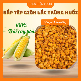 THUYTIENFOOD Bắp Tép Giòn Lắc Trứng Muối túi 250/500gr – Snack Ăn Vặt Giòn Rụm – Cay Mặn Béo Ngậy – Không Phẩm Màu