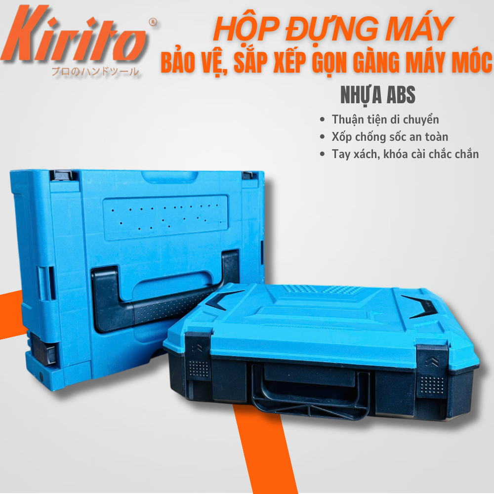 HỘP ĐỰNG MÁY KHOAN, MÁY BẮT BULONG, MÁY MÀI CẮT – BẢO VỆ & SẮP XẾP GỌN GÀNG MÁY MÓC