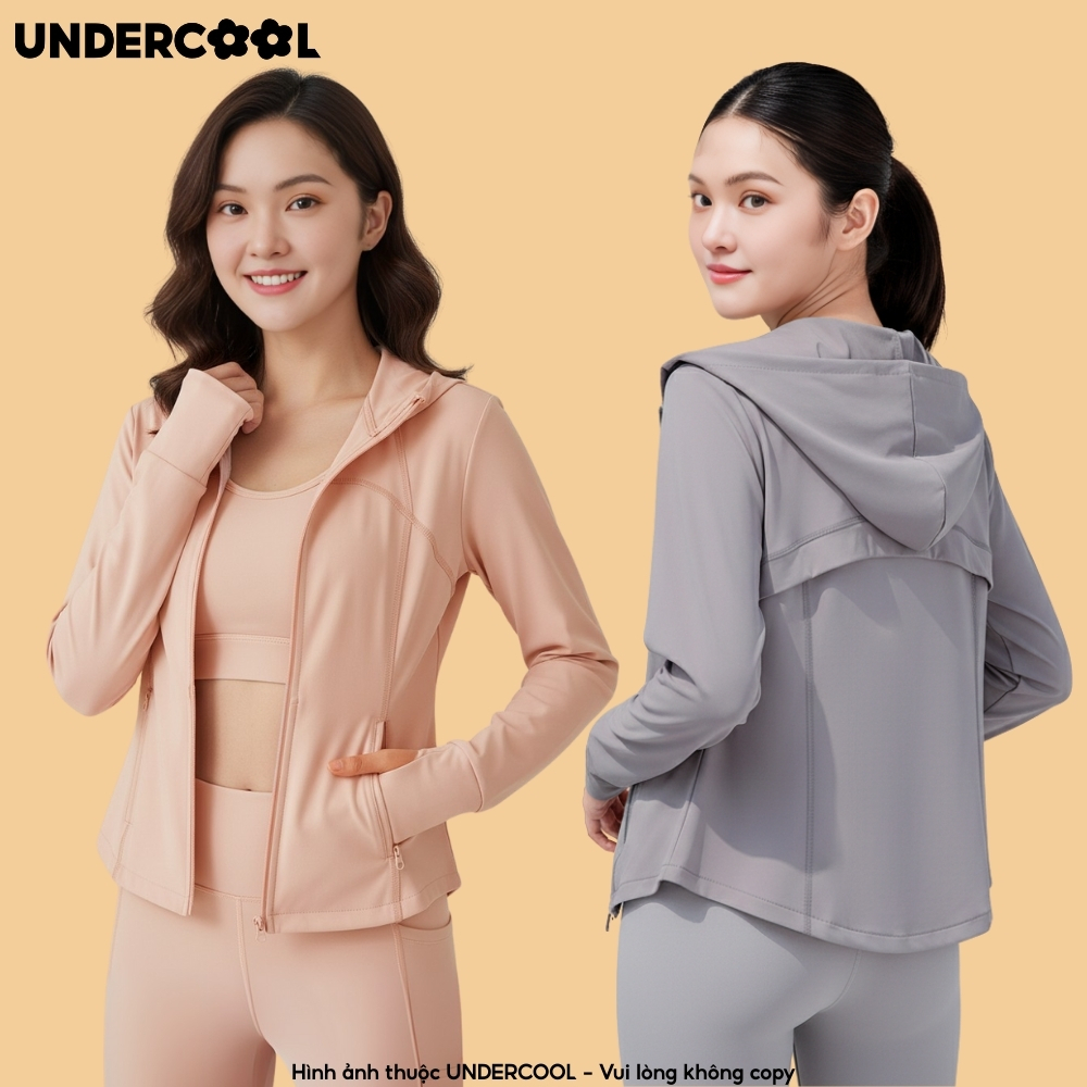 Áo Khoác Chống Nắng Nữ UNDERCOOL Vải Lạnh, Chống Tia UV UPF 50+, Co Giãn, Form Ôm Body Thời Trang ACN11
