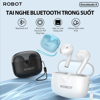 Tai Nghe Bluetooth 6.0 ROBOT Encobuds 3 In Ear Playtime 35H, Có Khả Năng Chống Nước IPX4_ Bảo Hành 12 Tháng