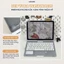 Case i Pad Kèm Bàn Phím Flip Yoga bản lề Xoay Gập 360 dành Gen 7/8/9, Air 4 5 6, Pro11, Pro M4, Pro12.9 M1 M2