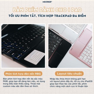 [Premium] Case i Pad Kèm Bàn Phím Flip Yoga bản lề Xoay Gập 360 dành Gen 7/8/9, Air 4 5 6, Pro11, Pro M4, Pro12.9 M1 M2