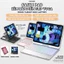 Case i Pad Kèm Bàn Phím Flip Yoga bản lề Xoay Gập 360 dành Gen 7/8/9, Air 4 5 6, Pro11, Pro M4, Pro12.9 M1 M2