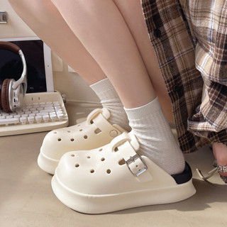 Dép sục nữ đế cao 5cm trơn SR V2 kiểu sandal dễ thương năng động Mita CS-196