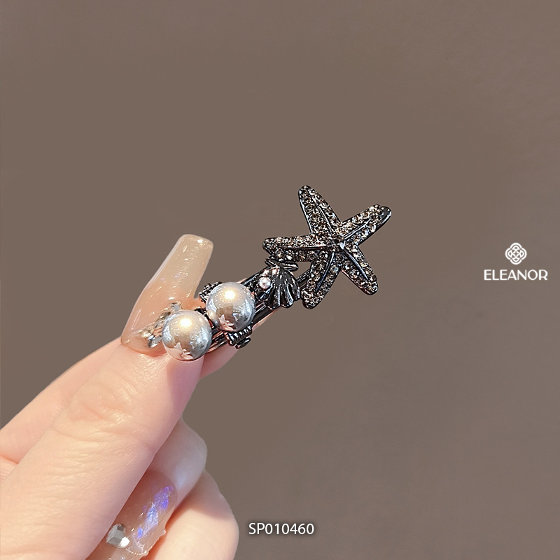 Kẹp tóc nữ Eleanor Accessories hình sao biển vỏ sò đính đá phụ kiện tóc kẹp tóc mái 10460