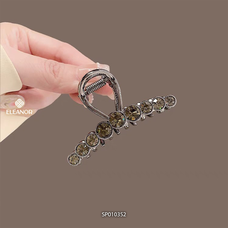 Kẹp tóc nữ Eleanor Accessories đính đá lấp lánh phụ kiện tóc kẹp tóc càng cua 10352