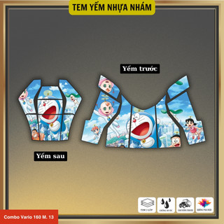 Combo tem yếm nhựa nhám xe Vario 160 (2022-2025) thiết kế decal 3 lớp dày dặn, bền màu