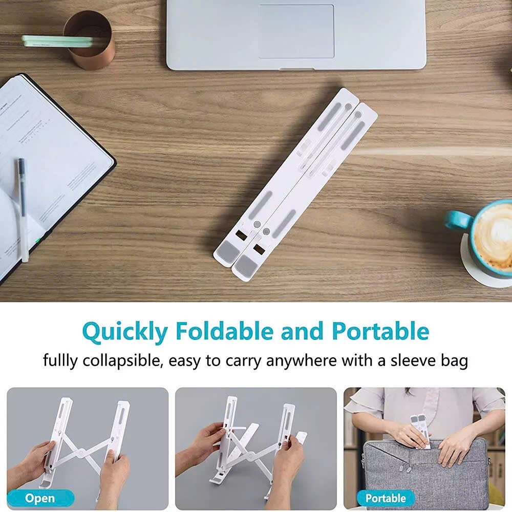 Giá đỡ máy tính xách tay, Có thể gập lại và di động, có thể điều chỉnh được độ cao