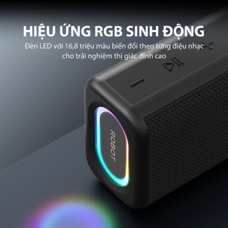 Loa Bluetooth Mini ROBOT RB180 Công Suất 5W Đèn Led RGB, Kháng Nước, TWS Tiện Lợi Âm Bass Mạnh - Bảo Hành 1 Đổi 1