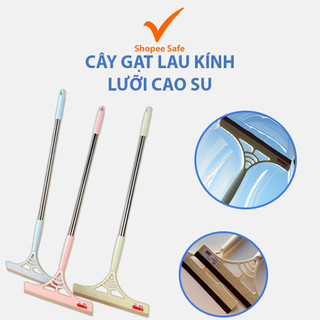 Cây gạt lau kính đa năng có lưỡi cao su an toàn hiệu quả lau cửa sổ gương