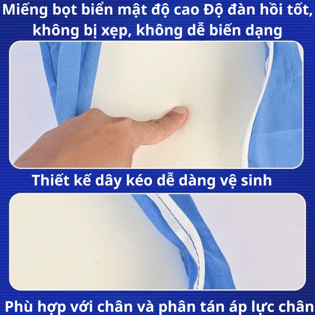 Đệm kê chân, hỗ trợ phục hồi sau gãy xương , dành cho người già , người đau mỏi chân