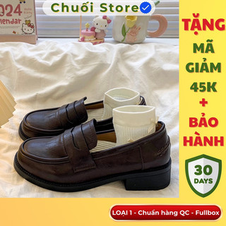 Giày oxford nữ da PU tổng hợp dệt vải đế cao su dễ thương mềm mại đáng yêu nữ tính