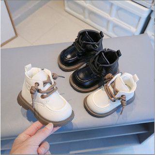 Size 15-25 Bốt Da Trơn Phong Cách Hàn Quốc Cho Bé Trai Bé Gái K035