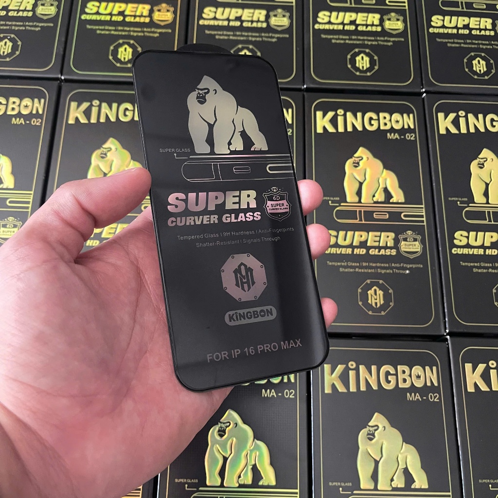 Kính Cường Lực IPHONE 6D Trong Suôt KiNGBON MA-02 KHÔNG HỘP CHO ĐỦ MÃ IPHONE
