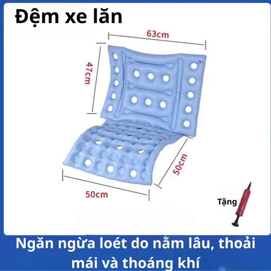 Đệm ngồi xe lăn chống loét  thoáng khí– hỗ trợ người bệnh, người già , người ngồi làm văn phòng lâu hoặc ngồi lái xe