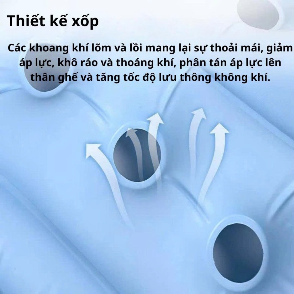 Đệm ngồi xe lăn chống loét  thoáng khí– hỗ trợ người bệnh, người già , người ngồi làm văn phòng lâu hoặc ngồi lái xe