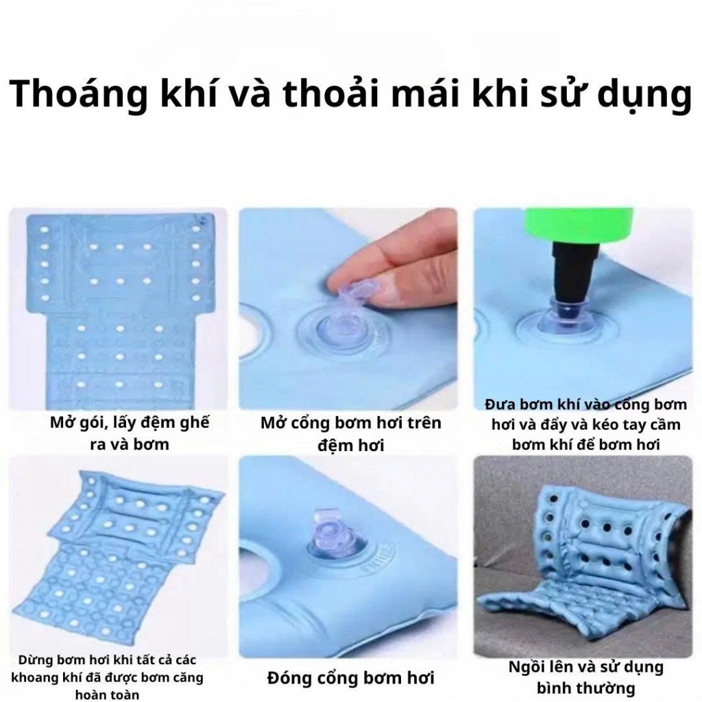 Đệm ngồi xe lăn chống loét  thoáng khí– hỗ trợ người bệnh, người già , người ngồi làm văn phòng lâu hoặc ngồi lái xe
