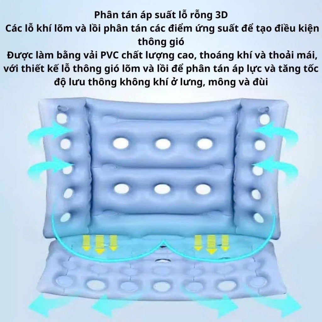 ĐỆM XE LĂN CHỐNG LOÉT – ÊM ÁI, THOÁNG KHÍ, AN TOÀN CHO NGƯỜI BỆNH , NGƯỜI LÁI XE , NGỒI LÀM VĂN PHÒNG
