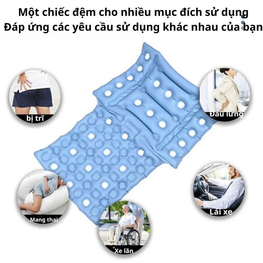 ĐỆM XE LĂN CHỐNG LOÉT – ÊM ÁI, THOÁNG KHÍ, AN TOÀN CHO NGƯỜI BỆNH , NGƯỜI LÁI XE , NGỒI LÀM VĂN PHÒNG