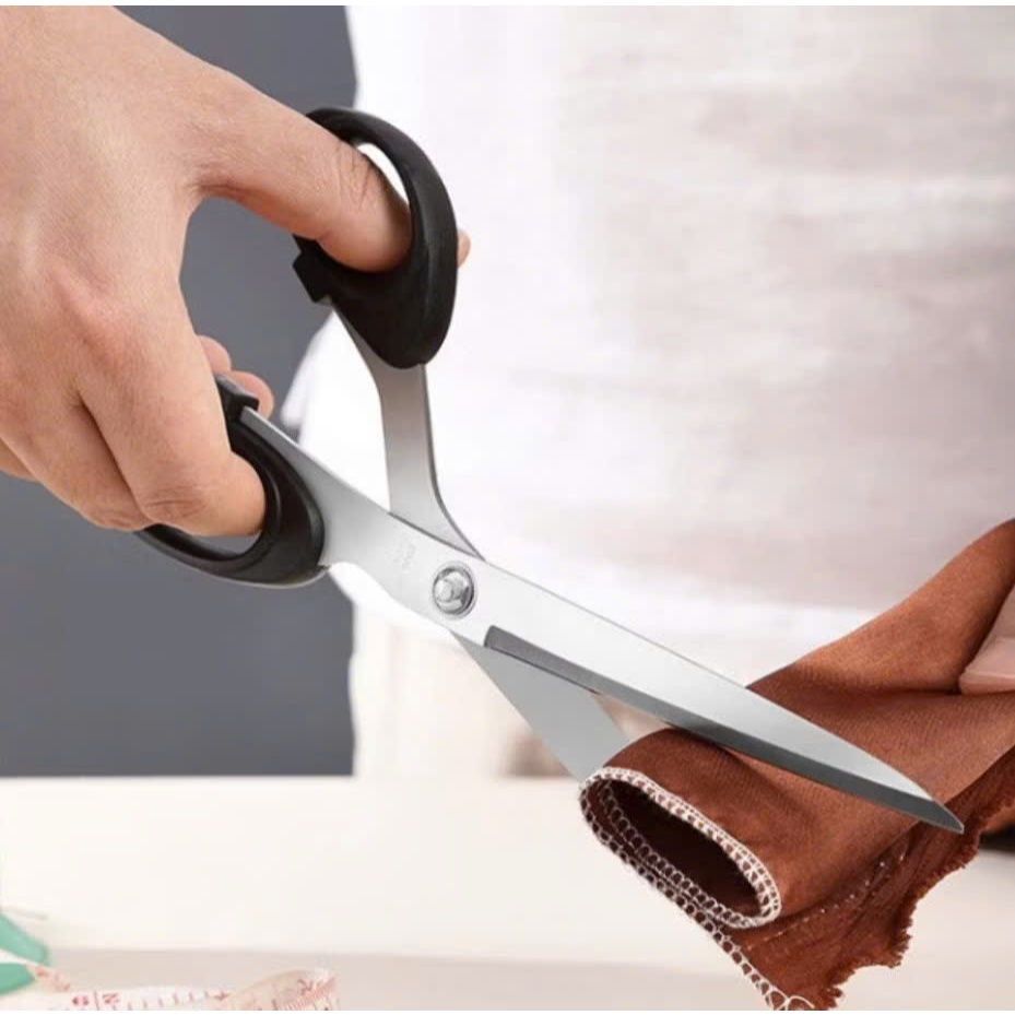 Kéo Cắt Vải, Kéo Thợ May Lưỡi Thép Không Gỉ, Kéo Văn Phòng - Nhà Bếp Đa Năng