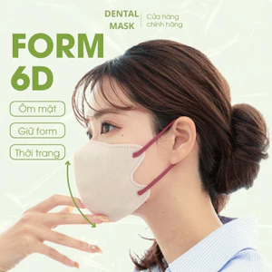 Thùng 200_100_50 Cái Khẩu trang 6D DENTAL MASK người lớn hàng cao cấp chống nắng và tia UV , BỤI bẩn