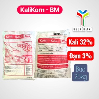 Phân bón KaliKorn - BM Korn Kali Plus bao 25kg (Kali 32%, Đạm 3%) - Giúp cây ra hoa,  tăng năng suất