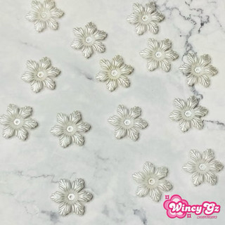 20/50Gr Cánh Hoa Ngọc Trai 28mm Phụ Kiện Trang Trí Quần Áo Đồ Handmade