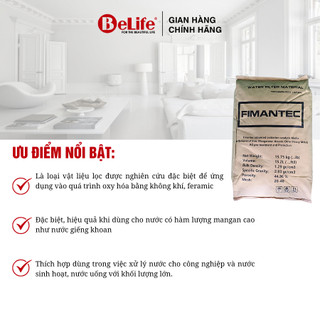 Hạt Fimantec (hạt gốm được hoạt hóa) lọc nước nhiễm mangan siêu hiệu quả (Bao 31,5kg)