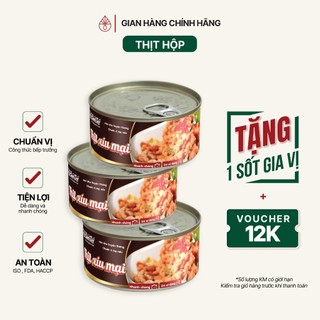Thịt Xíu Mại Hộp 180 Gram THẾ GIỚI SỐT Thịt Hộp Đồ Hộp Ăn Liền Tiện Lợi Đậm Việt Chuẩn Vị