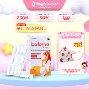 Viên uống bổ sung Sắt, Acid Folic, Vitamin tổng hợp cho mẹ bầu, mẹ sau sinh Bổ bầu EU Befoma SSĐT