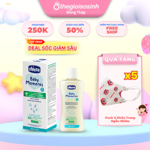 Sữa Tắm Gội Chicco Yến Mạch 200ml/500ml Cho Bé – Dịu Nhẹ, Dưỡng Ẩm, Không Cay Mắt 👶🌾 – Nhập Khẩu Từ Ý SSĐT