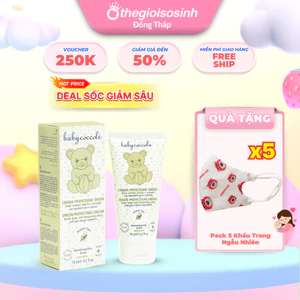 Kem Chống Muỗi Babycoccole 0M+ 75ml Chiết Xuất Tía Tô Đất & Phong Lữ – Dịu Nhẹ Cho Bé SSĐT
