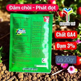 Phân bón Nutri Gold GA4 - Kích thích đâm chồi, phát đọt, lá xanh dày, tăng kích thước trái