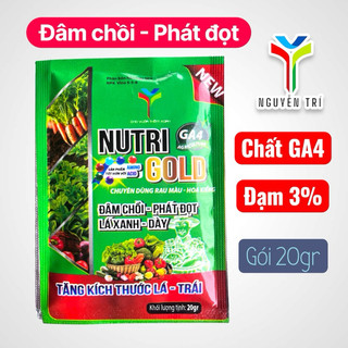 Phân bón Nutri Gold GA4 - Kích thích đâm chồi, phát đọt, lá xanh dày, tăng kích thước trái