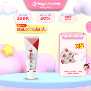 Kem Đánh Răng Betadent Làm Trắng Tự Nhiên, Ngừa Viêm Nướu & Bảo Vệ Răng Miệng Toàn Diện 100ml SSĐT