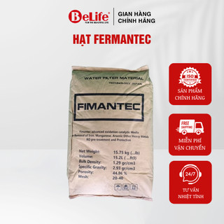 Hạt Fimantec (hạt gốm được hoạt hóa) lọc nước nhiễm mangan siêu hiệu quả (Bao 31,5kg)