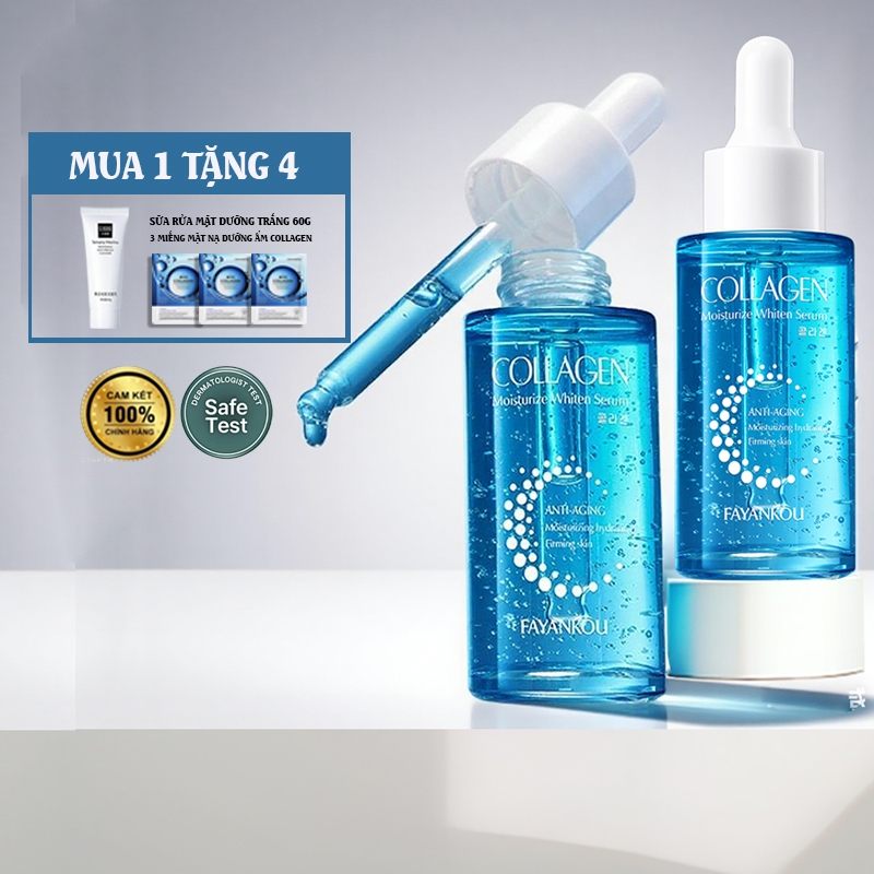 【MUA 1 TẶNG 4】Serum Collagen Thiên Nhiên 40ml - Dưỡng Ẩm Chuyên Sâu, Dưỡng Trắng & Chống Lão Hóa Da ，chứa Vitamin C