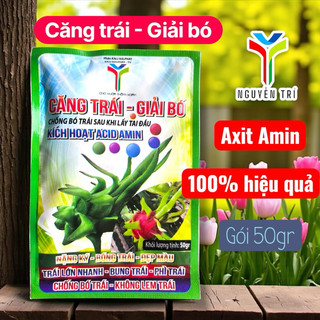 Phân bón Kali Axit Amin Chống bó trái - Giải bó trái, trái lớn nhanh, phì trái, nặng ký gói 50gr