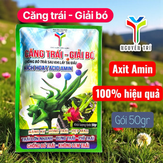 Phân bón Kali Axit Amin Chống bó trái - Giải bó trái, trái lớn nhanh, phì trái, nặng ký gói 50gr