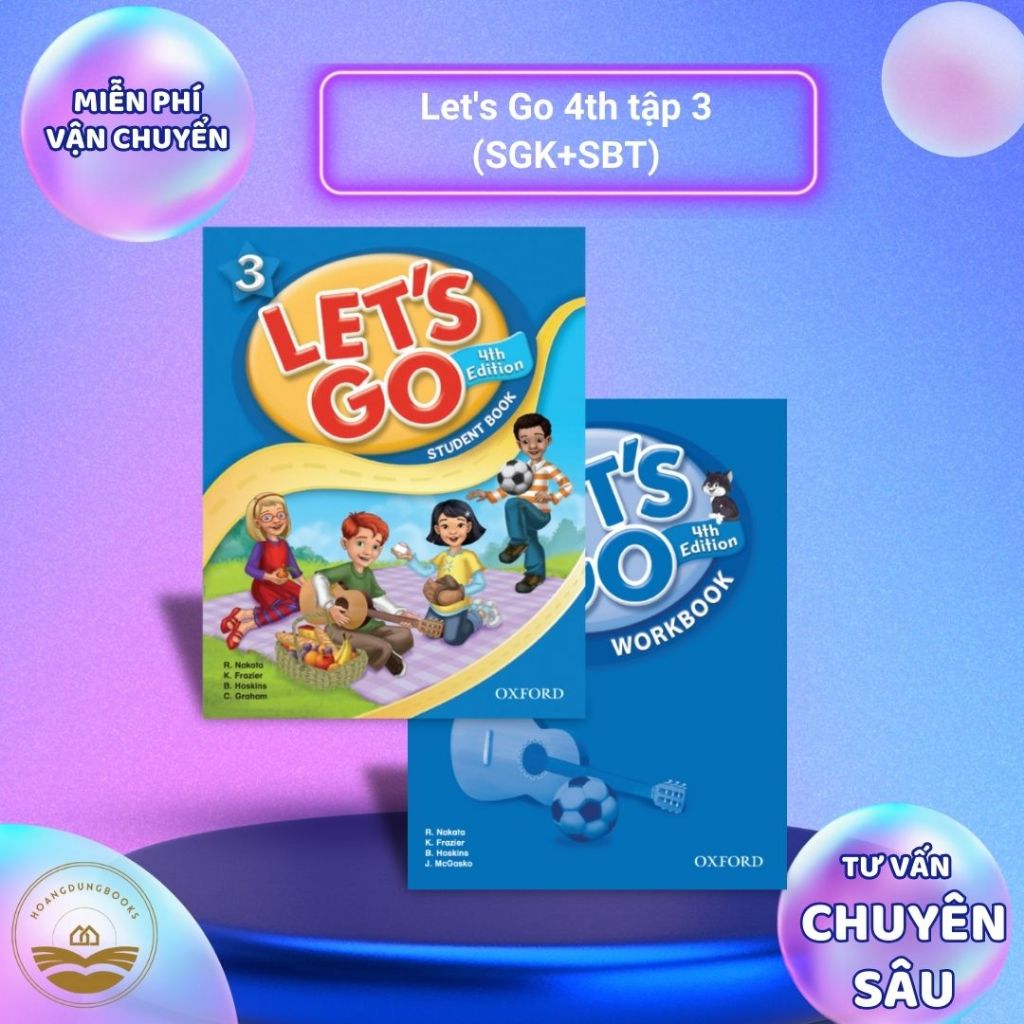 Sách tiếng Anh - Trọn bộ Let's Go 4th (Tập 1 2 3 4 5 6) | Shopee